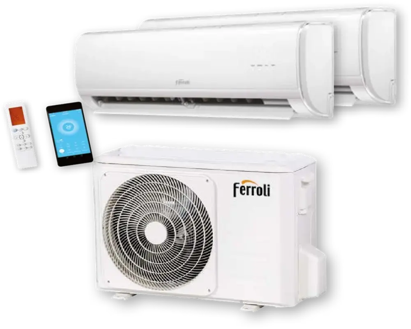Klimatizácia Ferroli GIADA M 18-2 Dual Split - 2x2,6 kW, 2x9000 BTU