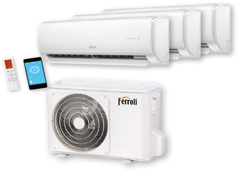 Klimatizacia Ferroli GIADA M 27-3 Triple Split - 3x2,6 kW, 3x9000 BTU