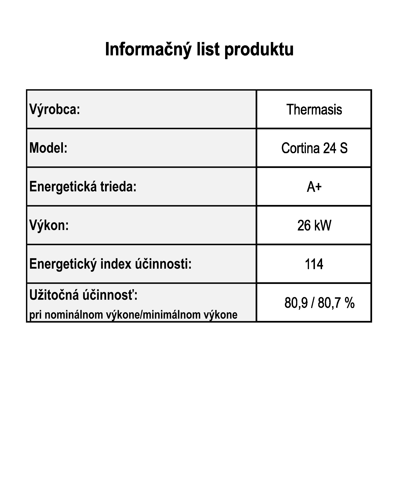 Automatický kotol na pelety Thermasis CORTINA 24 SX - emisná trieda 5