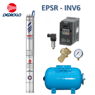 Samočinná domáca vodáreň s invertorom Pedrollo INV6 4" 4SR